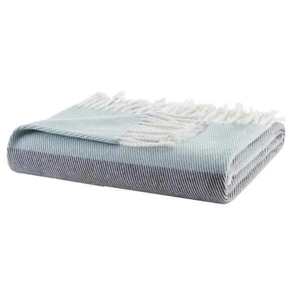 50"x60" Zoe Color Block Throw Blanket Blue: Urban Habitat, Fringe Detail, Machin - Picture 1 of 1